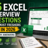 25 Excel Interview Questions Recruiters Actually Ask in 2026 (With Real Answers)