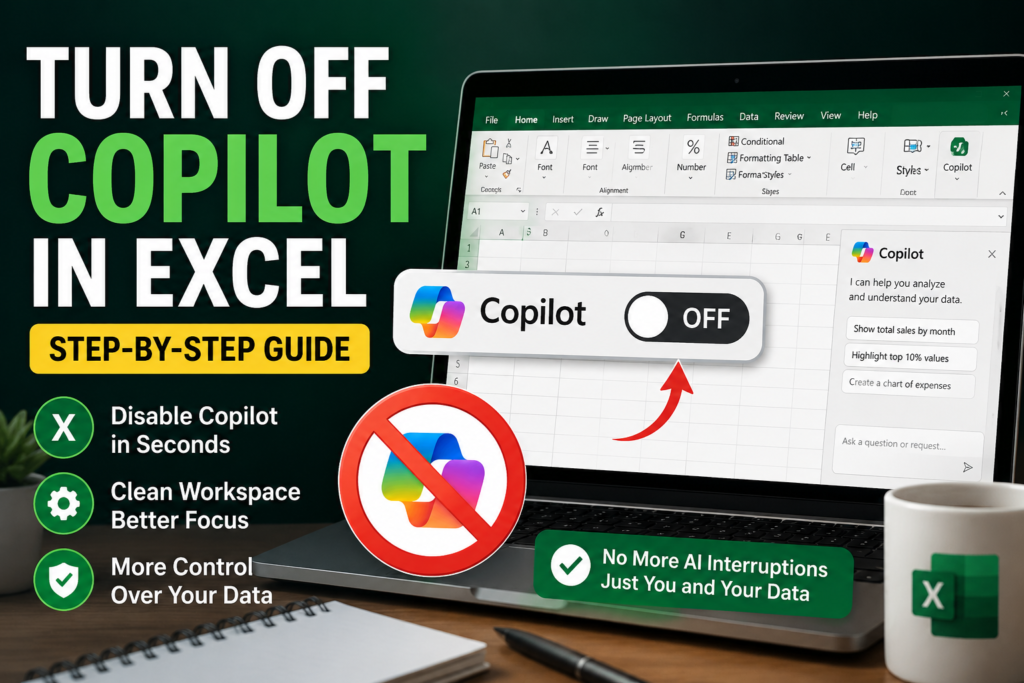turn off copilot in excel