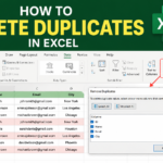 How to Delete Duplicates in Excel