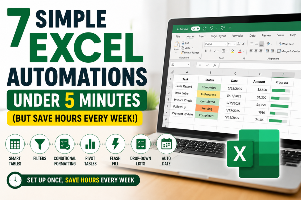 7 Simple Excel Automations That Take Less Than 5 Minutes