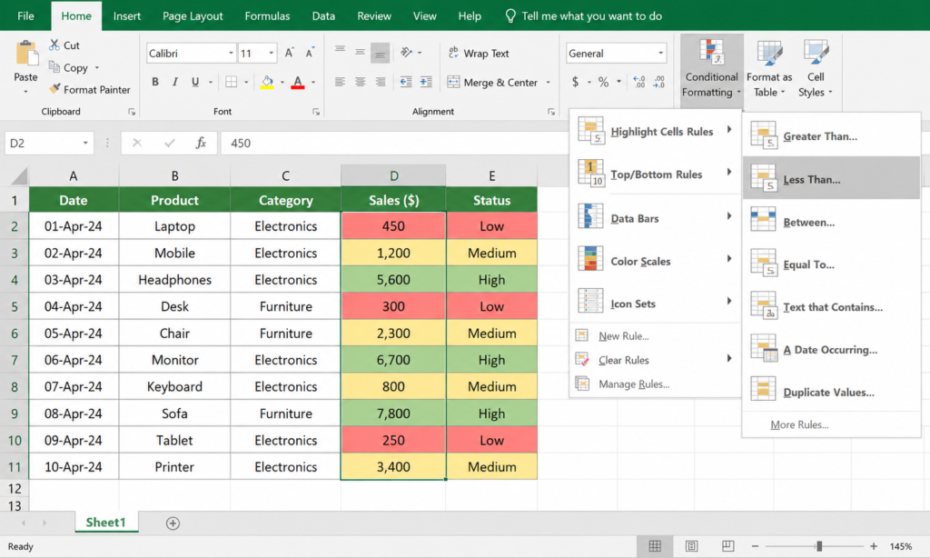 Conditional Formatting Conditional Formatting.