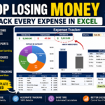excel expense tracker dashboard