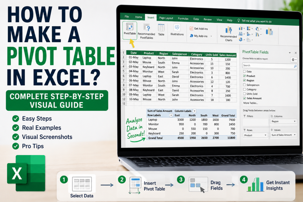 How to Make a Pivot Table in Excel