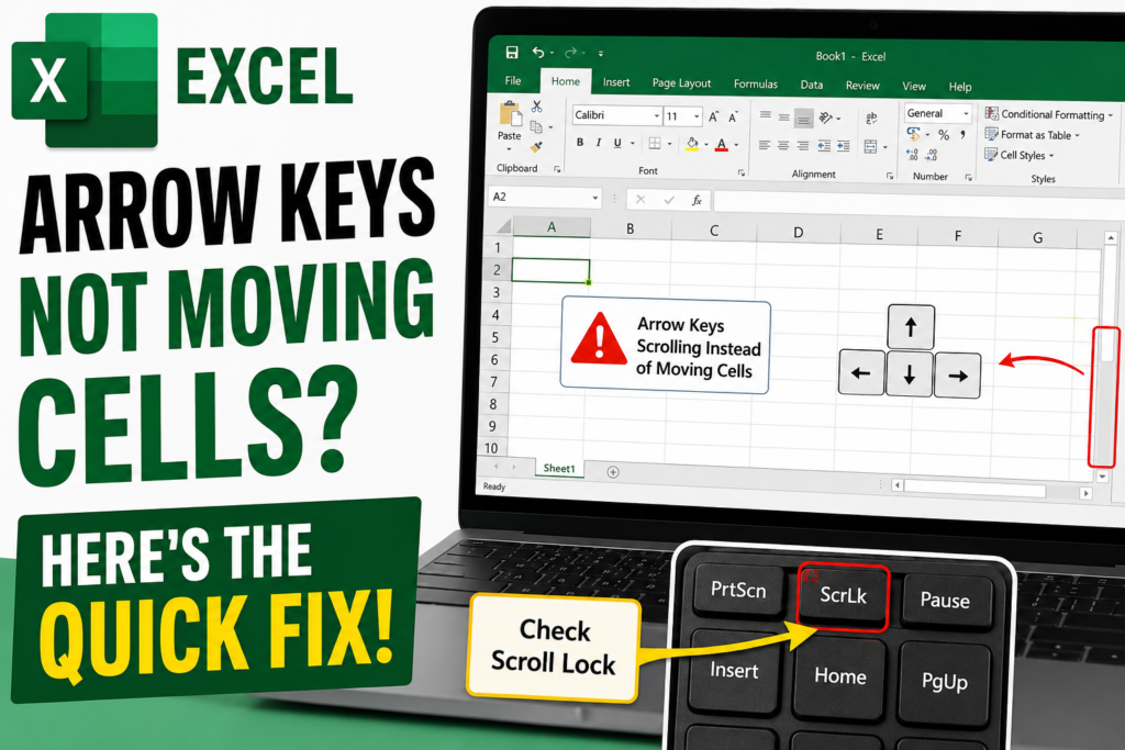 Excel Arrow Keys Not Moving Cells
