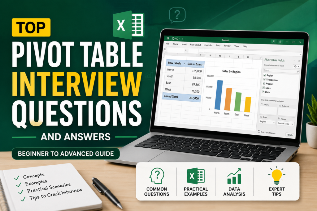 Top Pivot Table Interview Questions and Answers