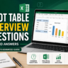 Top Pivot Table Interview Questions and Answers