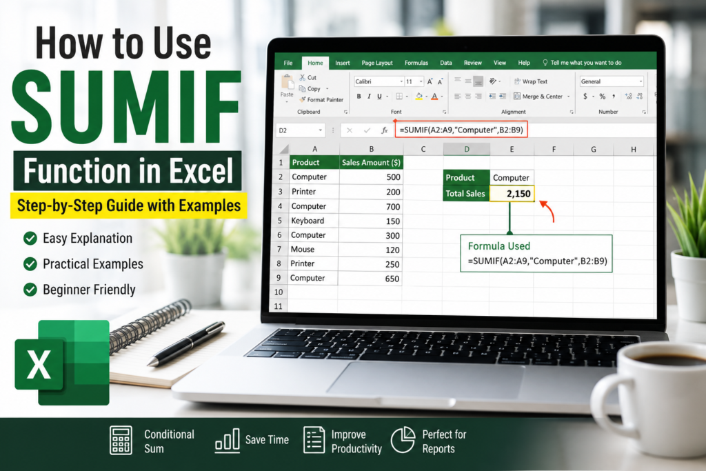 SUMIF function in Excel