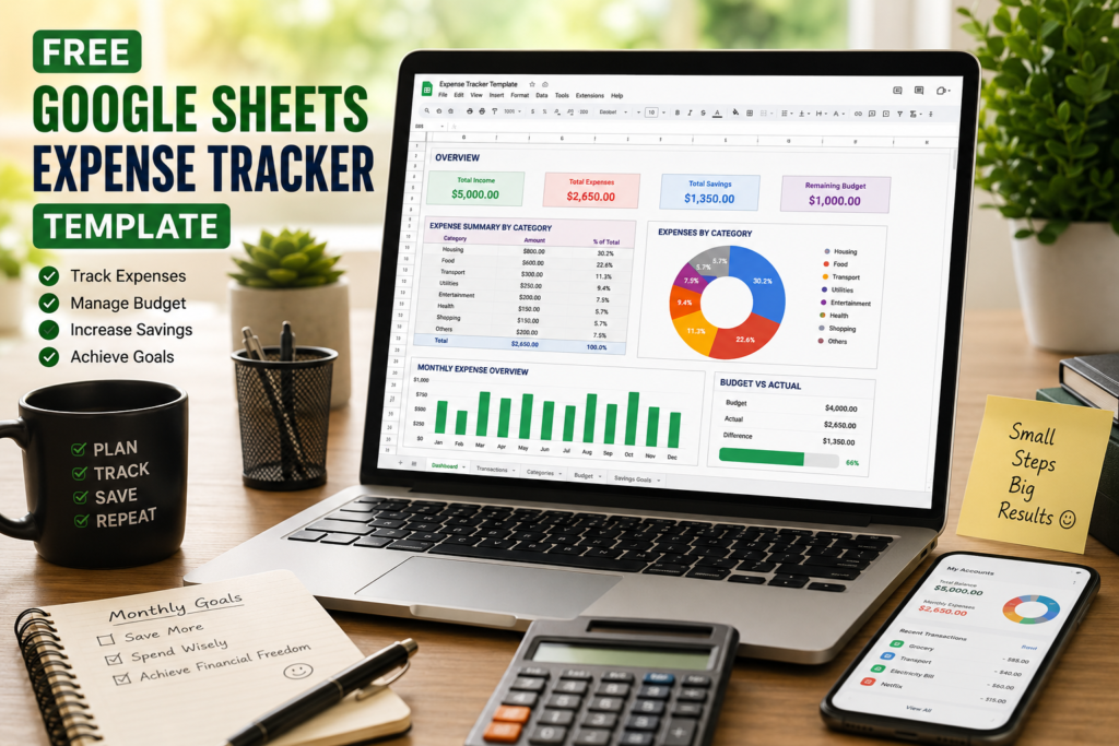 free google sheets expense tracker