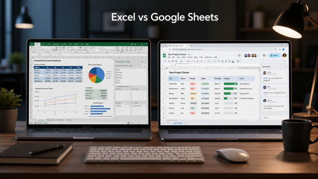 excel vs google sheets for everyday work