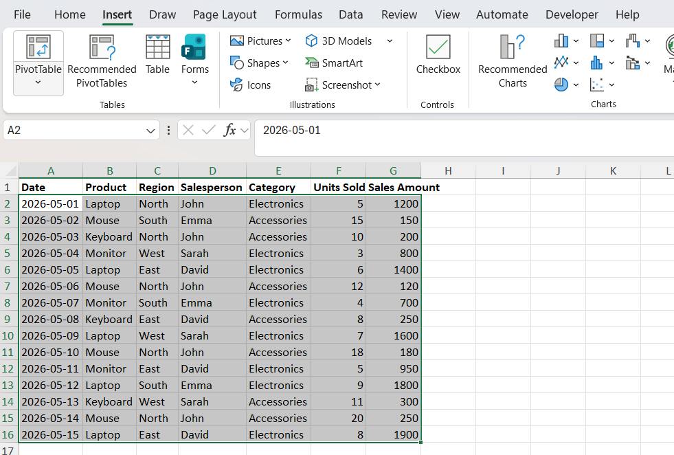 How to Make a Pivot Table in Excel