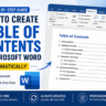 Table of Contents in Microsoft Word