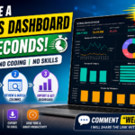 Professional Sales Dashboard in Seconds