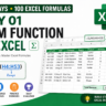 SUM function in Excel