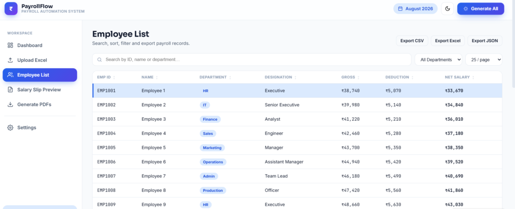 Payroll Automation