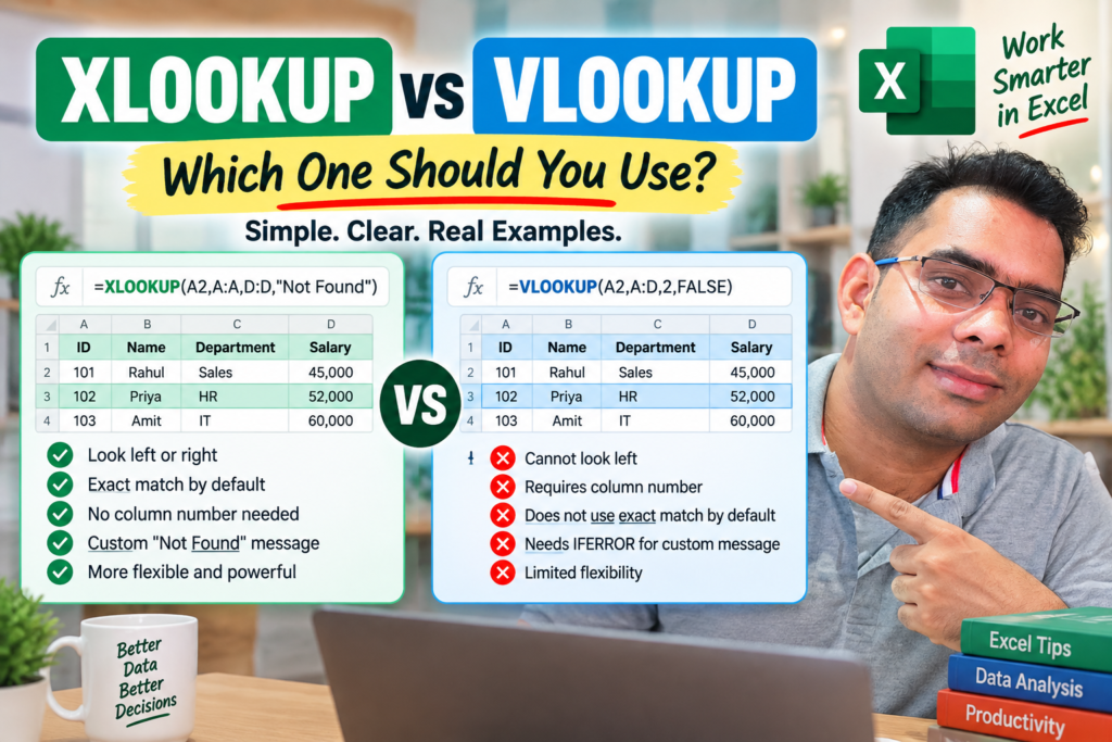 XLOOKUP vs VLOOKUP in Excel 365 – Which One Should You Use?