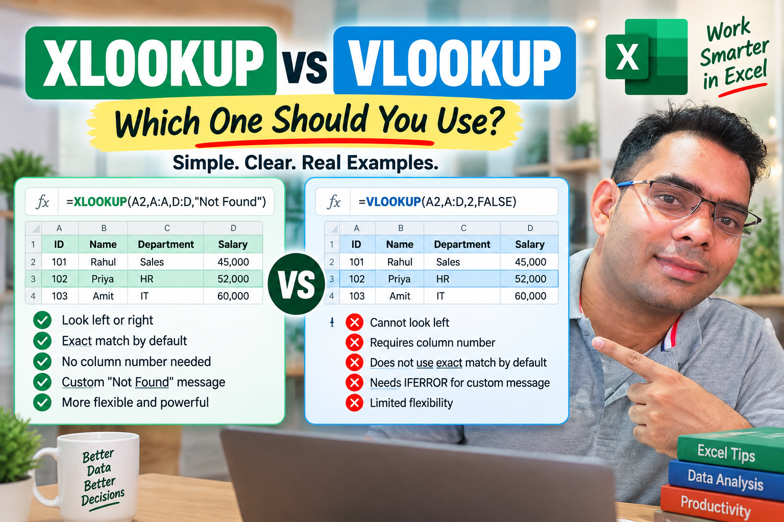 XLOOKUP vs VLOOKUP in Excel 365 – Which One Should You Use?