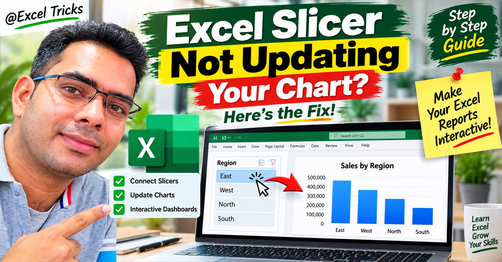 How to Connect Slicer to Pivot Table
