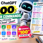 100 ChatGPT Slash Commands Cheat Sheet