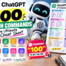 100 ChatGPT Slash Commands Cheat Sheet